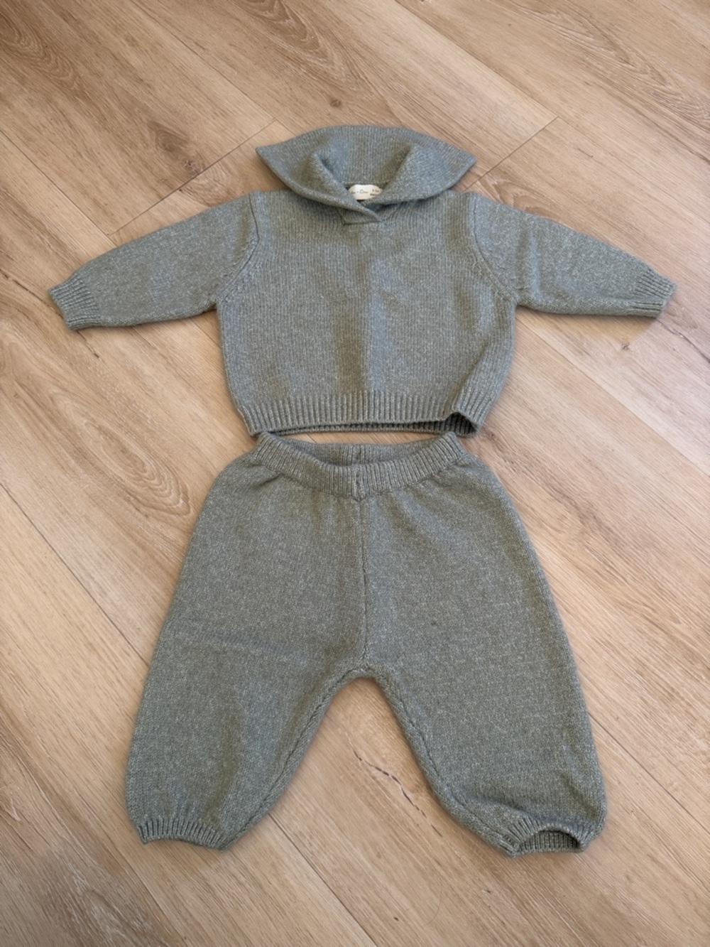 Rylee + Cru Olive Green Knit Sweater & Pants Set